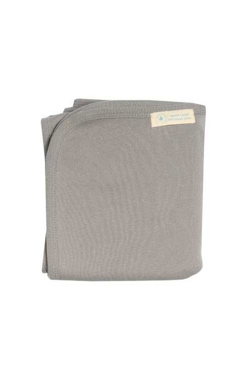 Gray Forever Blanket for girls and boys made from 100% organic cotton, GOTS certified, soft and cozy double-layer fabric.